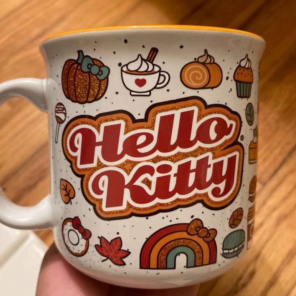 Hello Kitty Fall Glitter Mug